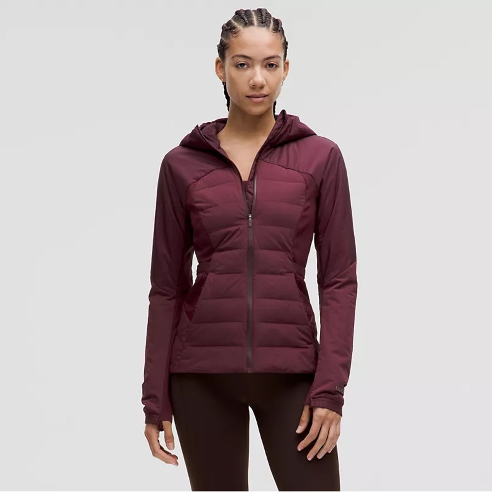 NWT Lululemon‎ Down for It All Burgundy Jacket